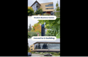 Thumbnail image for the SBC featured video showing the U building exterior in relation to the rest of the campus.